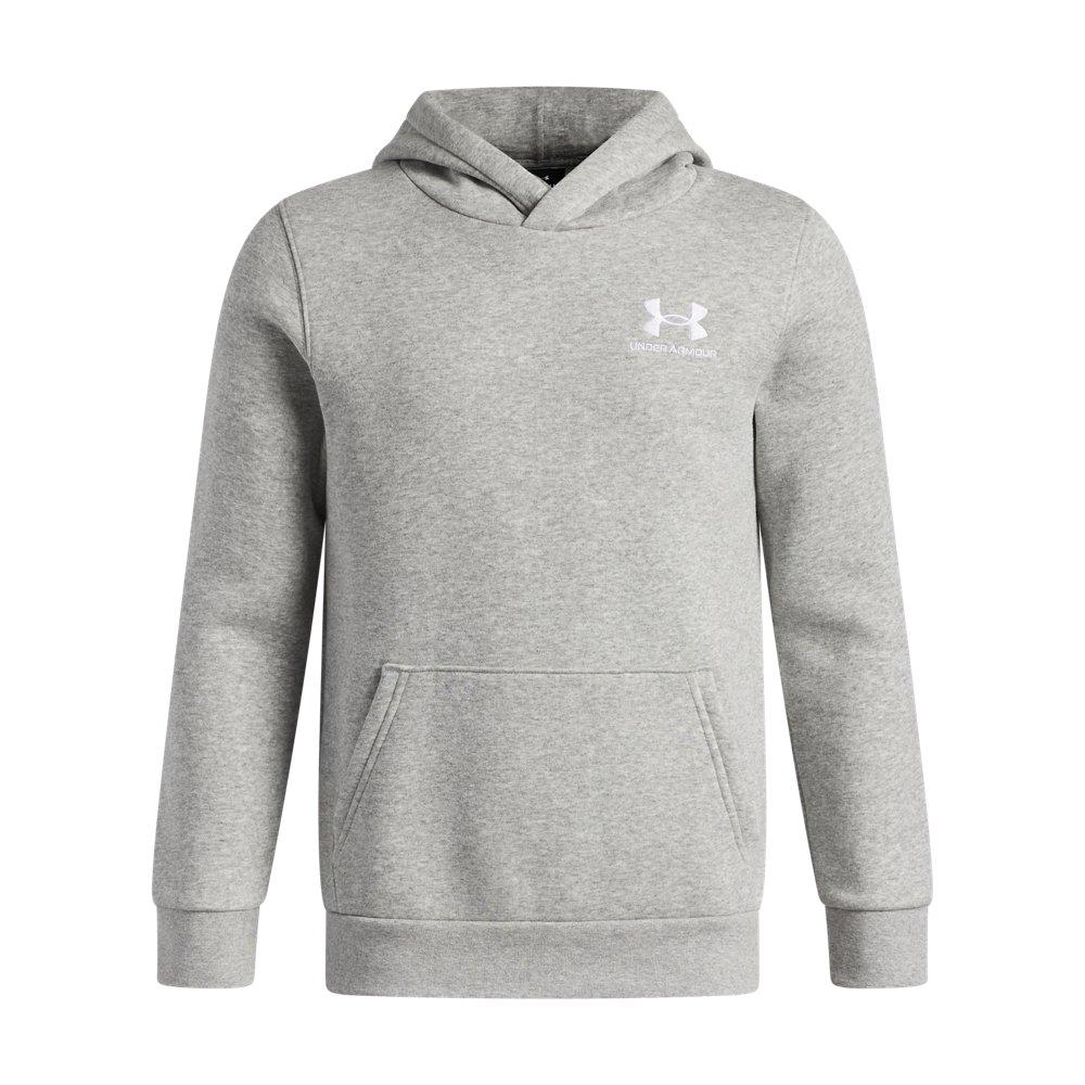 Under Armour Big Boys' Icon Fleece Hoodie - Grey - GREY